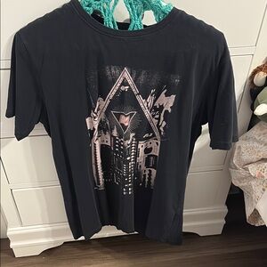 Black Graphic Short Sleeve Tee